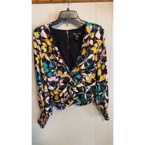 Madison Paige Floral Print Blouse
